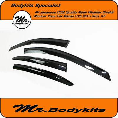 Japanese OEM Quality Weathershield Window Visor For Mazda CX-5/CX5 2017-2023, KF series