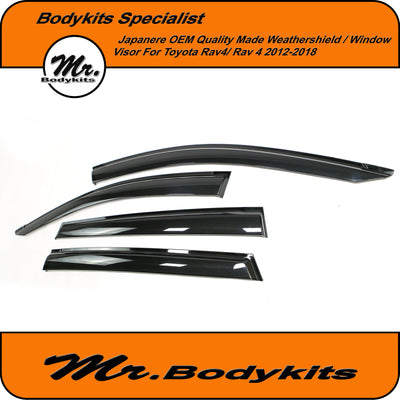 Toyota RAV4 / RAV 4 2012-2018 Weathershields Window Visors, Injection Plastic High Quality