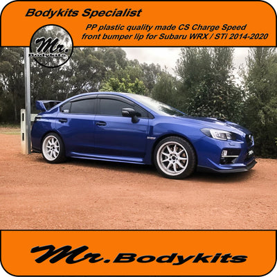 Subaru WRX / STi 2014-2017 VA PP Injection Plastic CS Front Bumper Lip Splitter