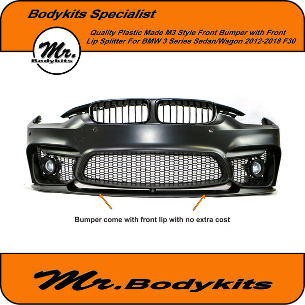 Quality M3 Style Plastic Made Front Bumper For BMW 3 Series E92/E93 (n - Mr  Bodykits