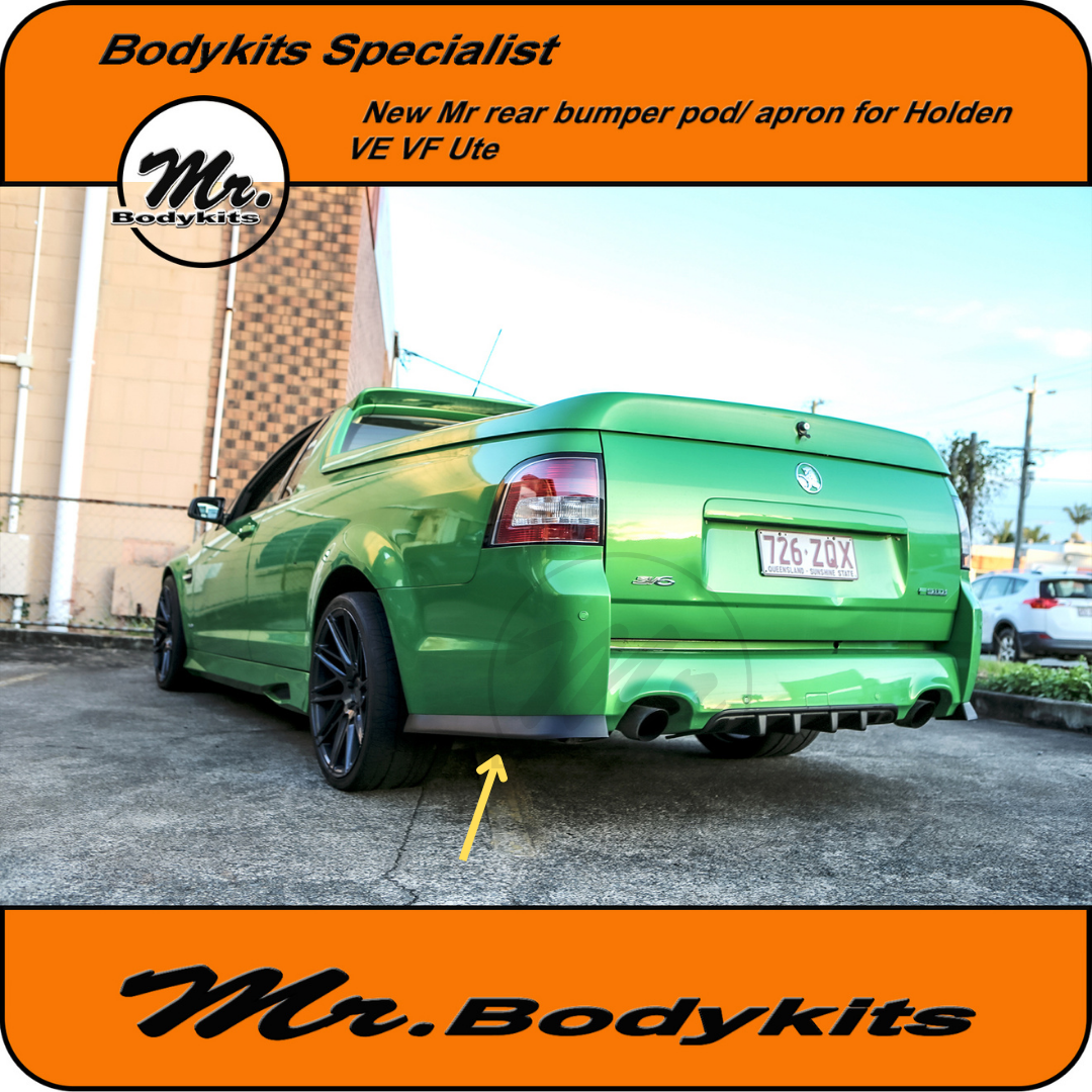 Ve Ss Rear For Holden Commodore VE VF Ute Rear Bumper Pods / Apron Splitter for ...