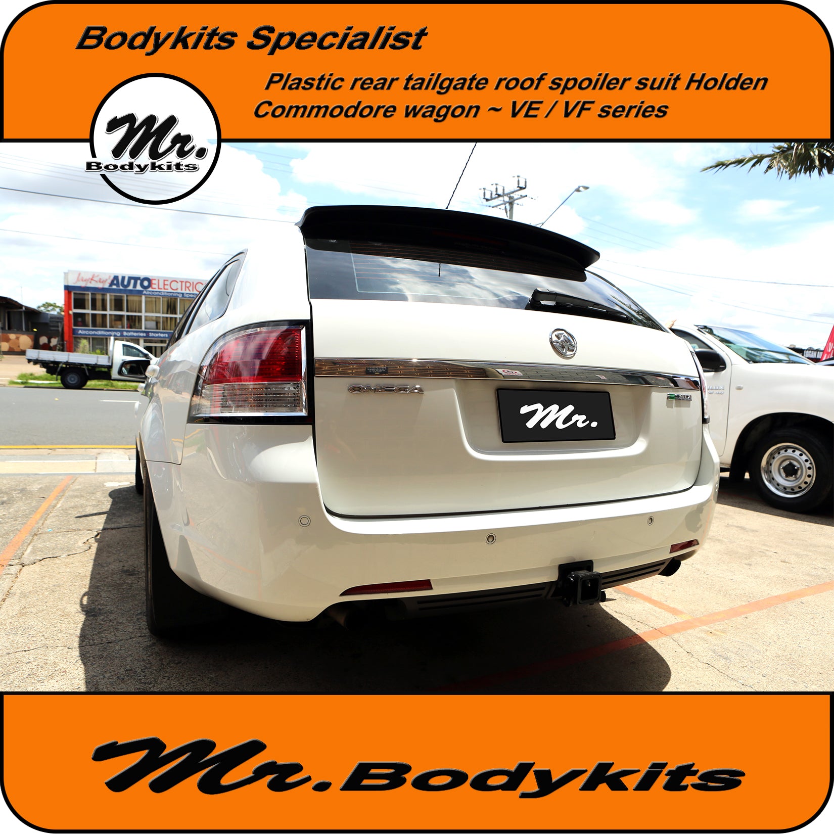 Vf Commodore Rear Panel For Holden Commodore VE VF Wagon Plastic Rear Spoiler Roof Boot Wing ...