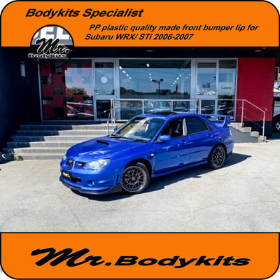 Mr PP Injection Plastic CS Front Bumper Lip Splitter -Subaru WRX / STi 2006-2007 Hawkeye