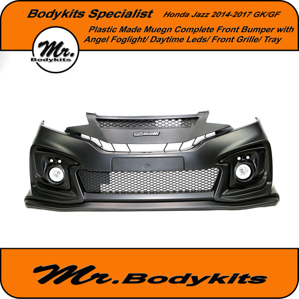 Mugen Style Full Replacement Front Bumper & Foglights & DRL Lights