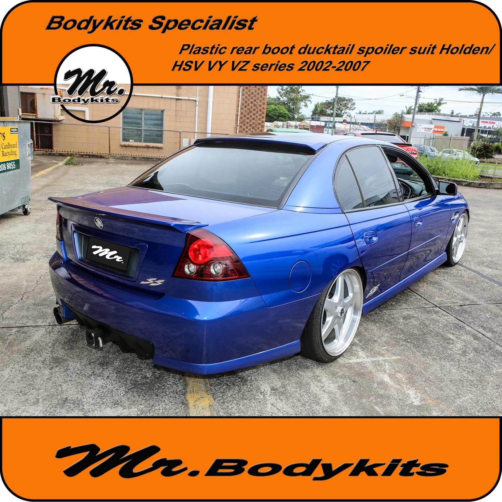 Vy Commodore Rear View For Holden Commodore VY VZ / Calais / Berlina Plastic Rear Boot Duckta ...