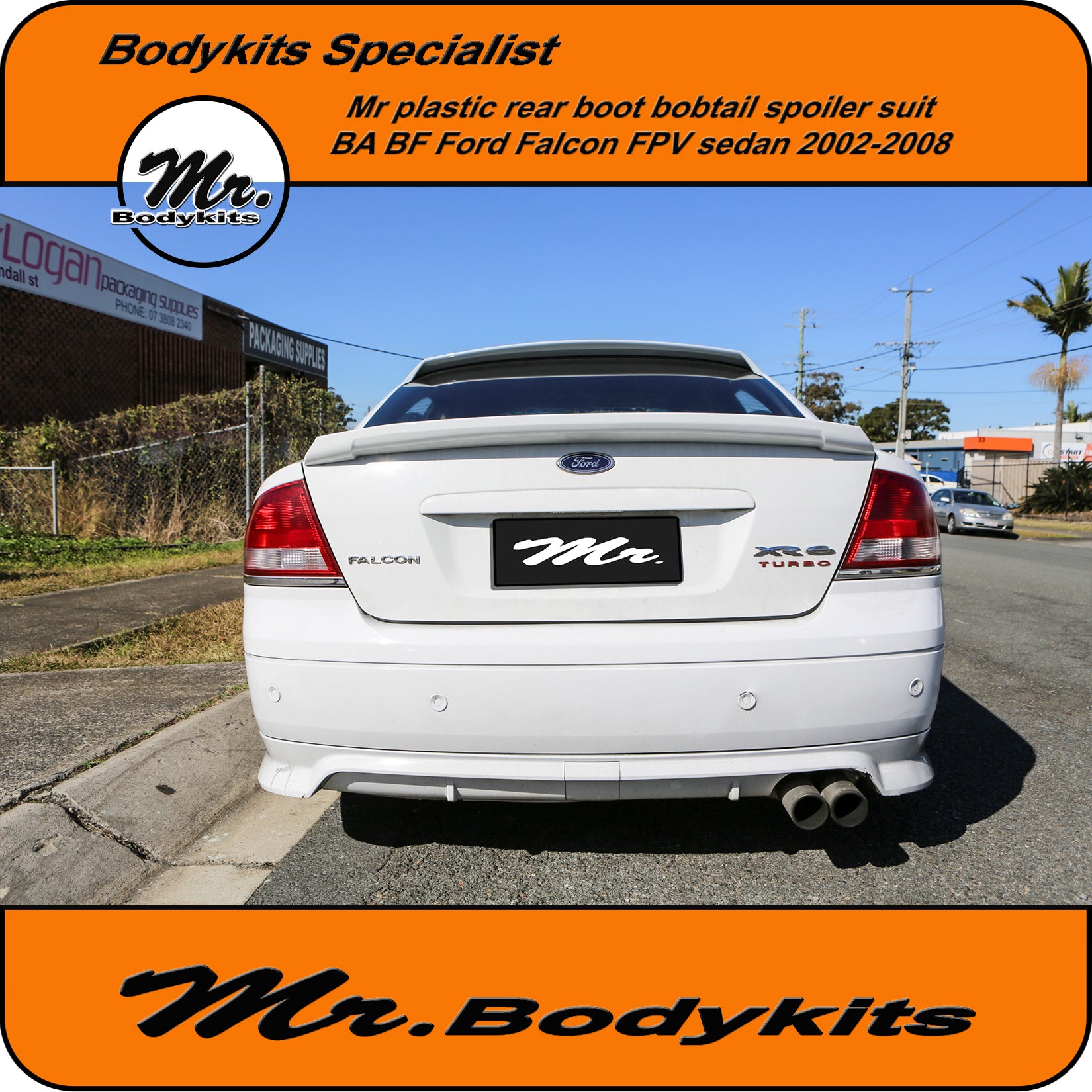 Rear Boot Wing Spoiler for BA / BF Ford Falcon Sedan - V8 Supercar Sty –  Spoilers and Bodykits