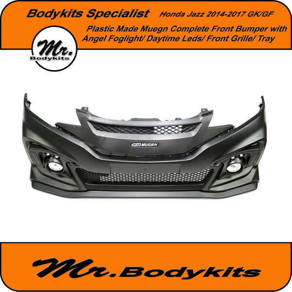 Mugen Style Full Replacement Front Bumper & Foglights & DRL Lights