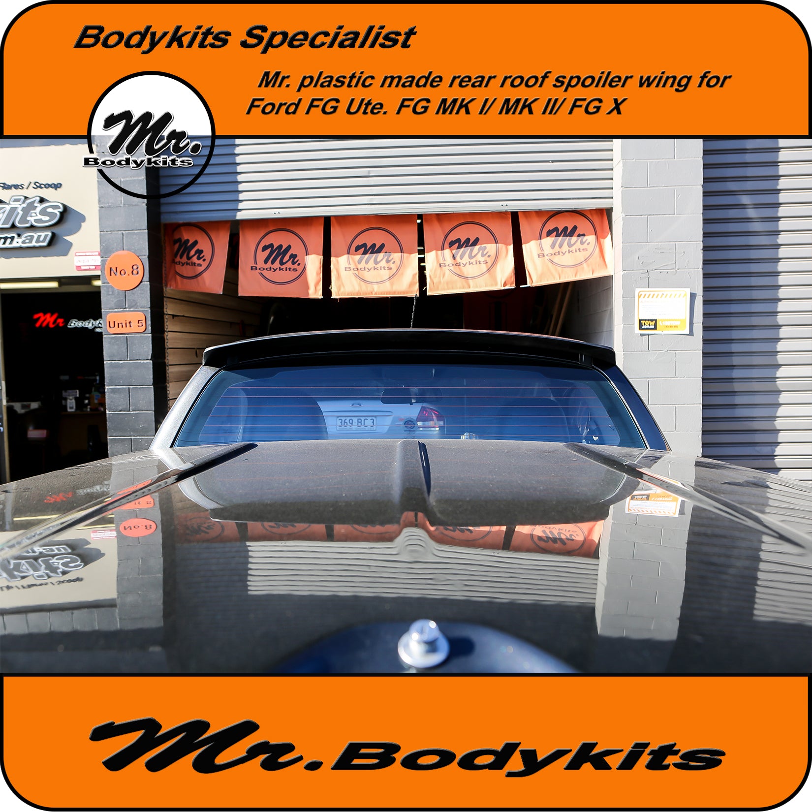 Rear Roof Spoiler Wing For Ford Falcon FG FGX Ute (XR6 XR8 Turbo R6 Ec ...