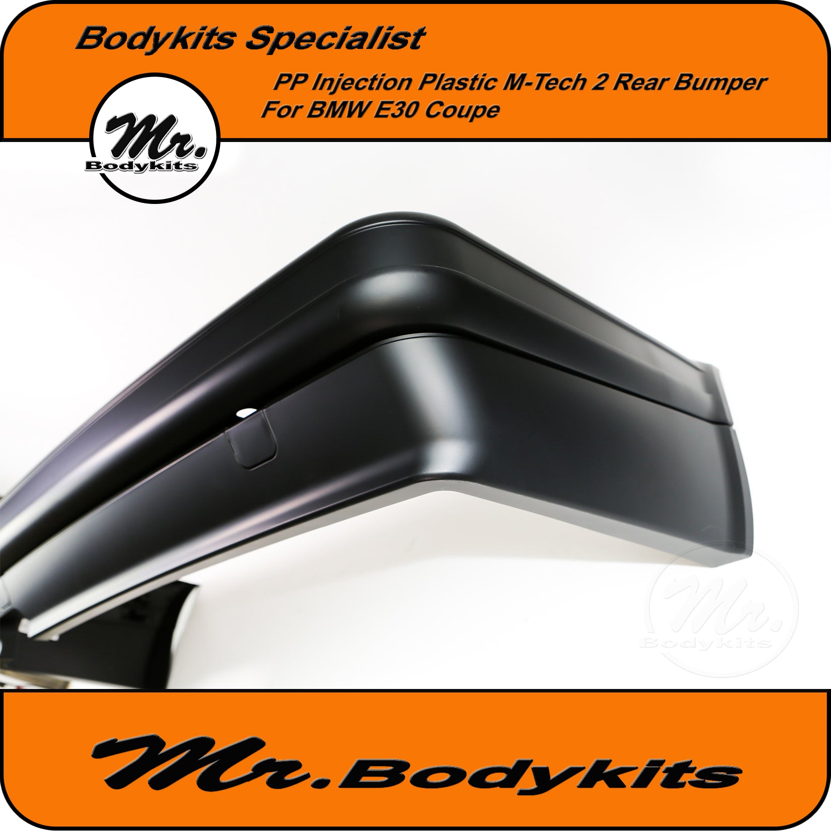 Plastic M-Tech 2 Style Full Rear Bumper For BMW E30 Sedan / Coupe / Co ...