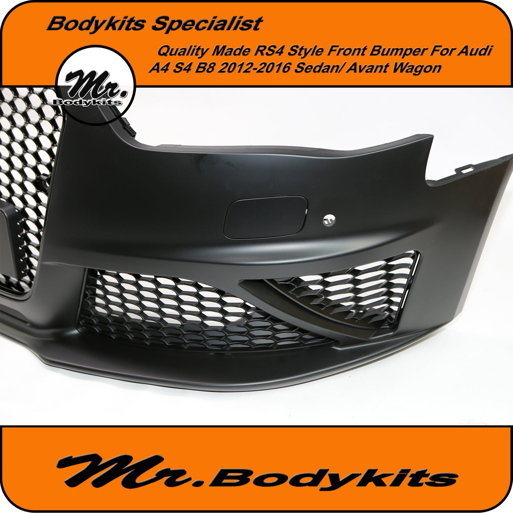 Audi S4 Front Bumper RS4 Style Complete Front Bumper With Grille For Audi A4/ S4 Sedan & Av