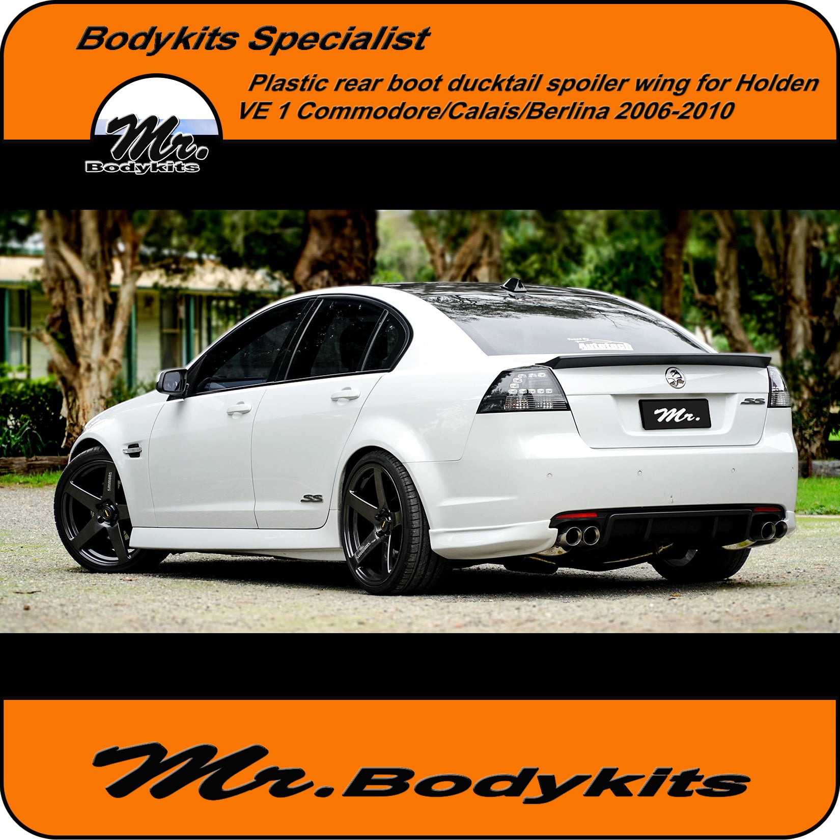 Ve Ss Rear For Holden VE Series 1 Commodore Rear Boot Spoiler Ducktail Wing For 0 ...