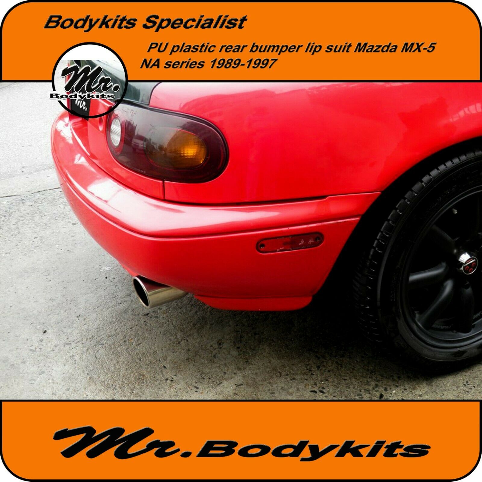 Mr PU RS Plastic Rear Bumper Lip For Mazda MX-5 MX5 NA 1989-1997 - Mr ...