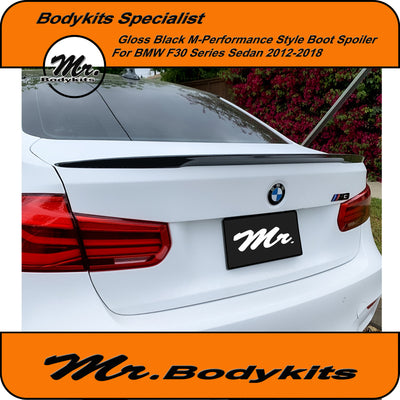 Gloss Black M-Performance Boot Spoiler For BMW 3 Series 2012-2018 F30 Sedan