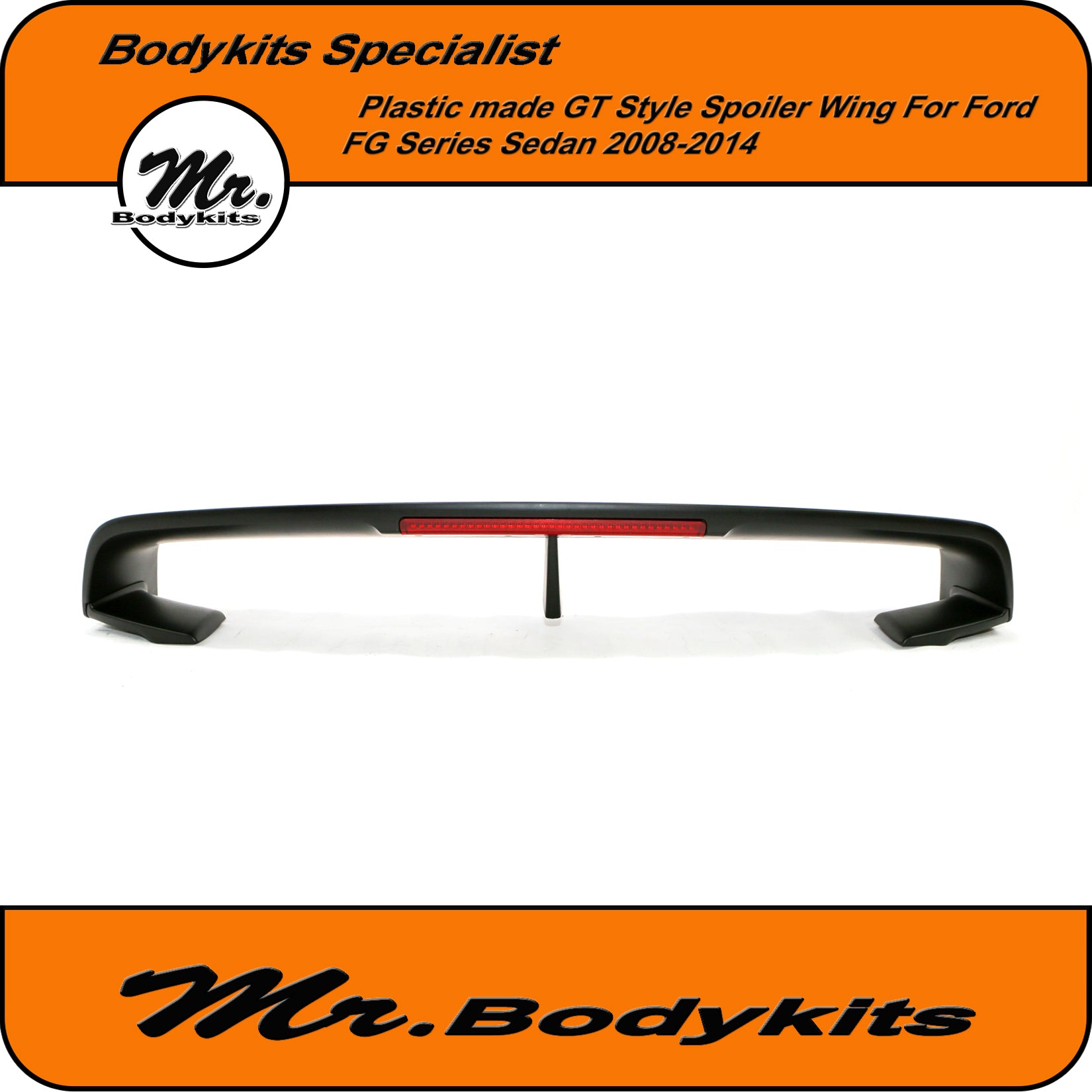 Plastic Made Rear Boot Spoiler Wing GT Style For Ford Falcon FG Sedan ...