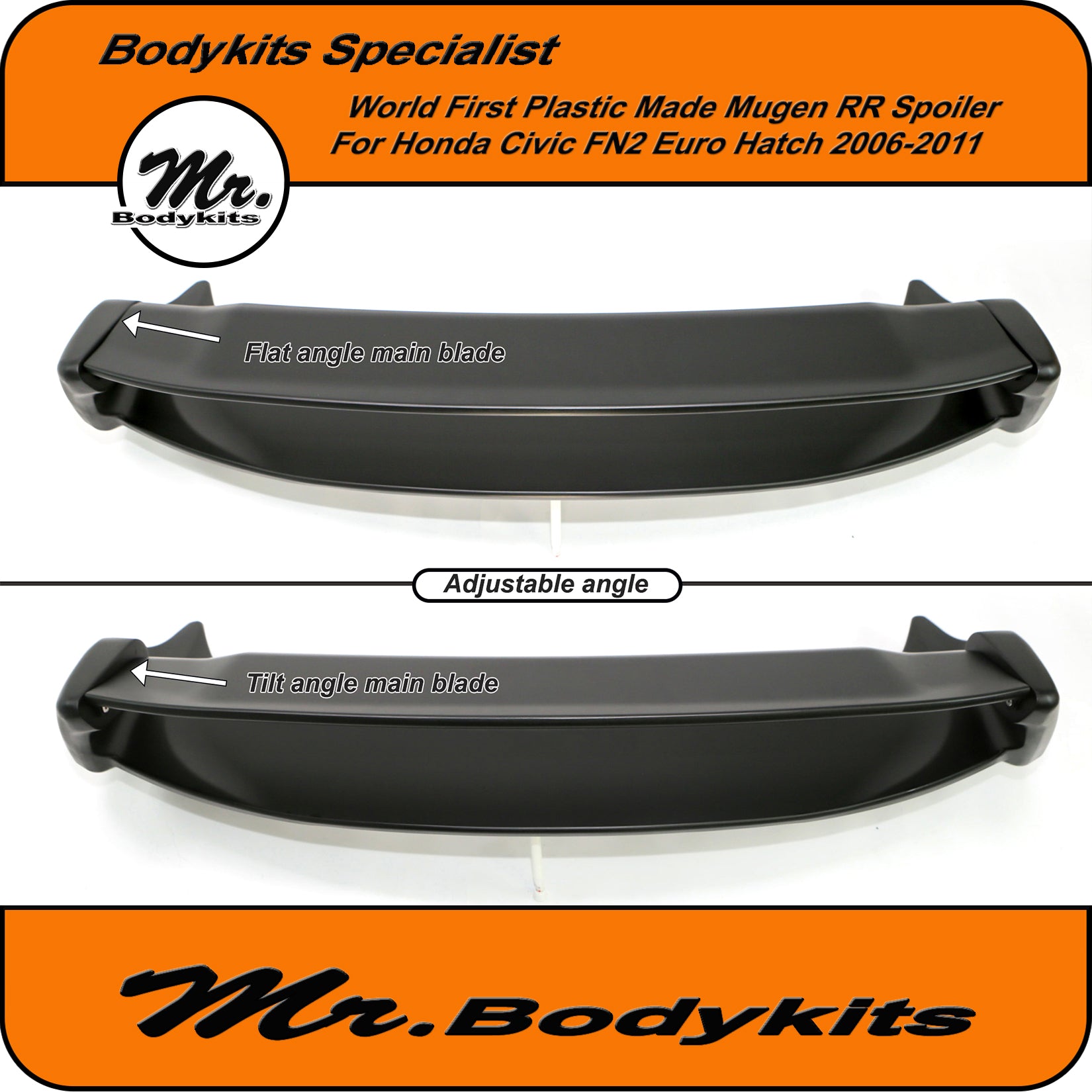 E-approved Brake Pad Set – Front & Rear For Honda Civic 2.0i V-TEC Type-R FN2 2006-2011
