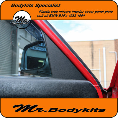 Plastic Interior Mirror Cover Panels for BMW E30 (1982-1994) - By Mr Bodykits