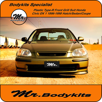 Mr. Plastic Type-R Front Grille Suit Honda Civic 1996-1998 EK 1 Series. Bodykits