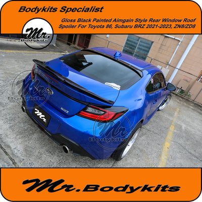 Toyota 86 GR86 / Subaru BRZ Rear Roof Window Spoiler 2022-2024 ZN8 ZD8 (Gloss Black)