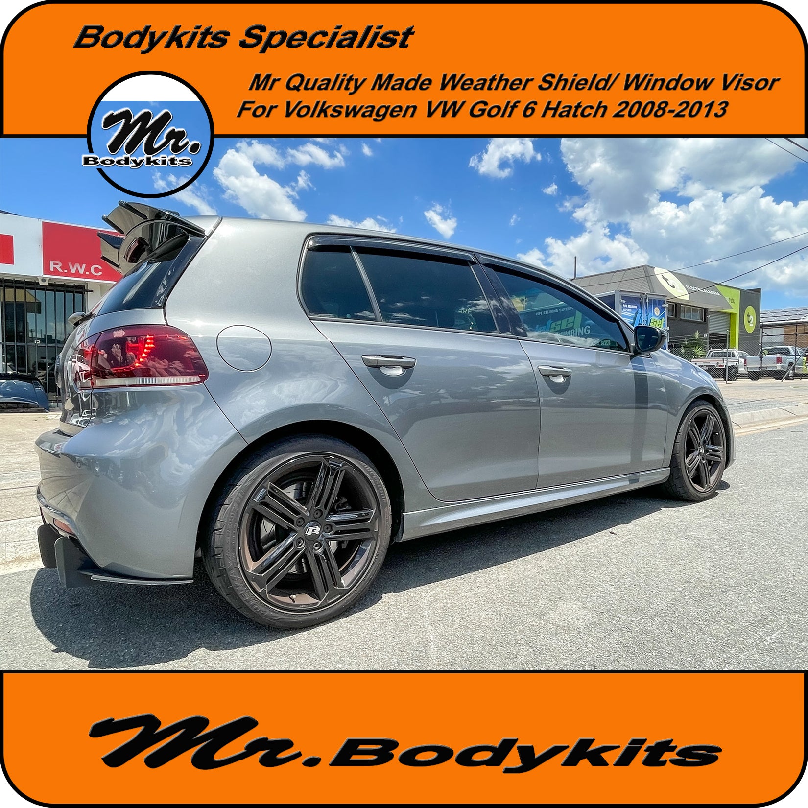 Mk6 gti deals window visors