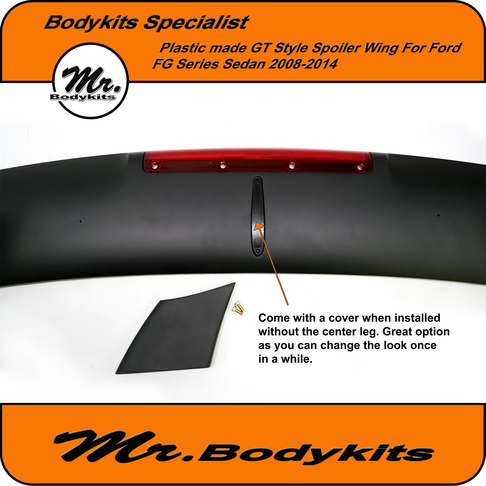 Plastic Made Rear Boot Spoiler Wing GT Style For Ford Falcon FG Sedan ...