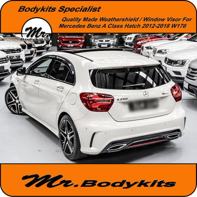 Mr Bodykits Quality Weathershield Window Visor-Mercedes Benz A Class Hatch 12-18 W176
