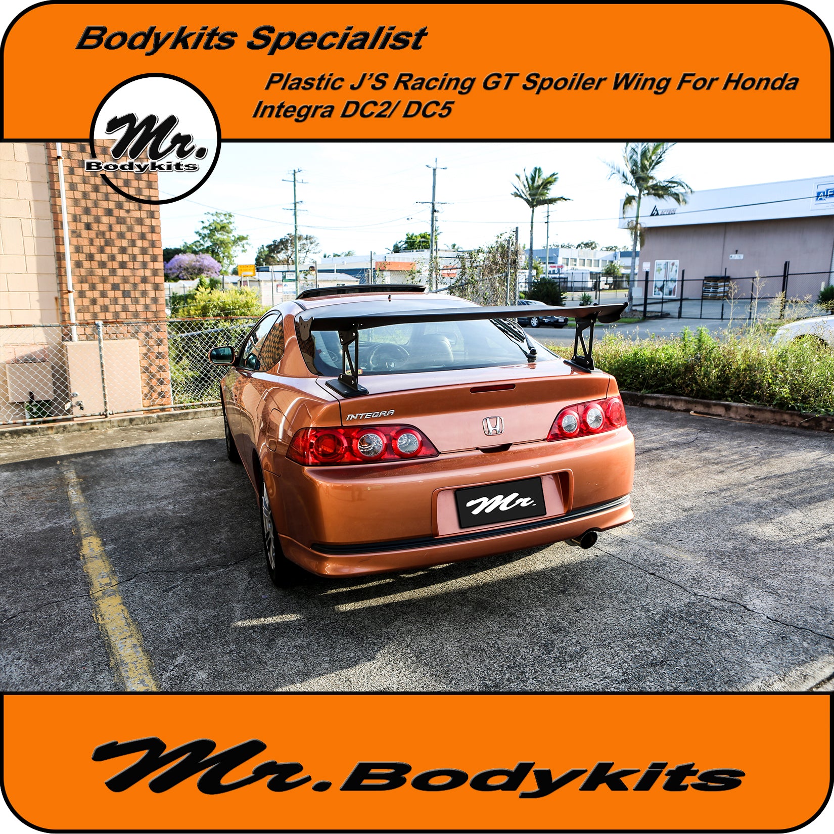 Dc2 Rear Spoiler J's Racing plastic GT rear boot spoiler wing For Honda Integra DC2 DC5 ...