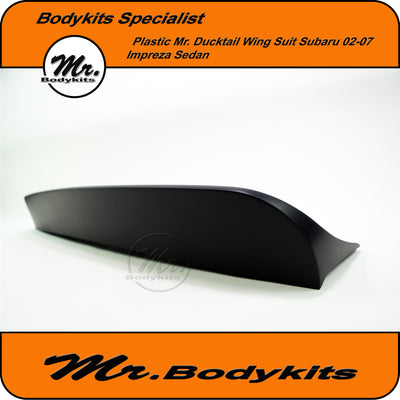 Subaru Impreza WRX GD Ducktail Wing Plastic Rear Boot Spoiler for 2001-2007 WRX/STi/RS Sedan
