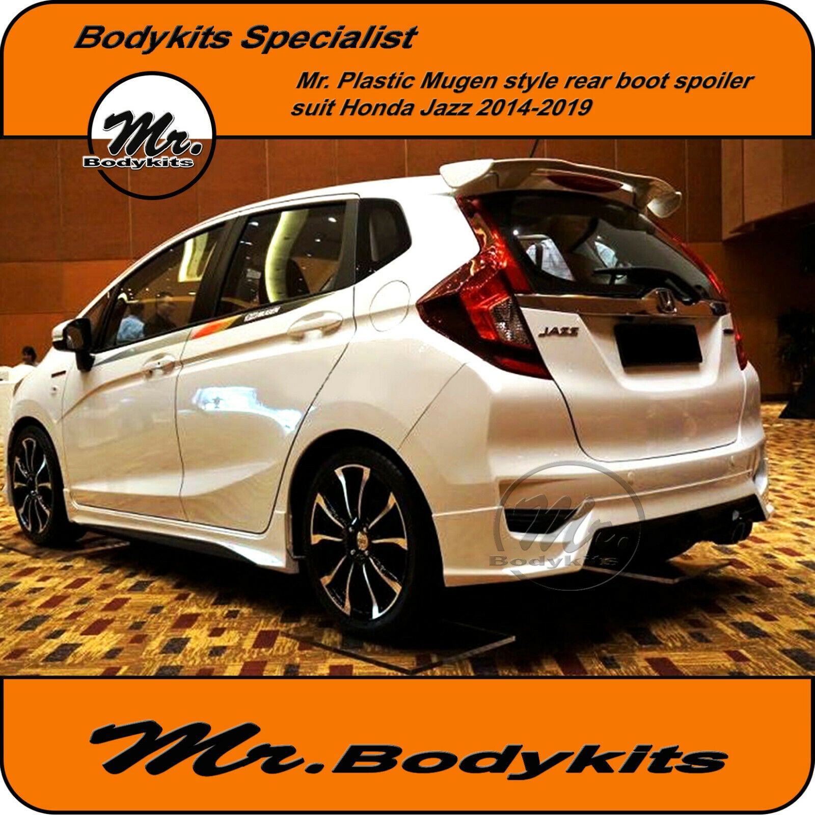 Js Racing Style Jazz Rear Spoiler Well Made Mr Plastic Mugen Style Rear Spoiler Suit Honda Jazz 2014-202 ...