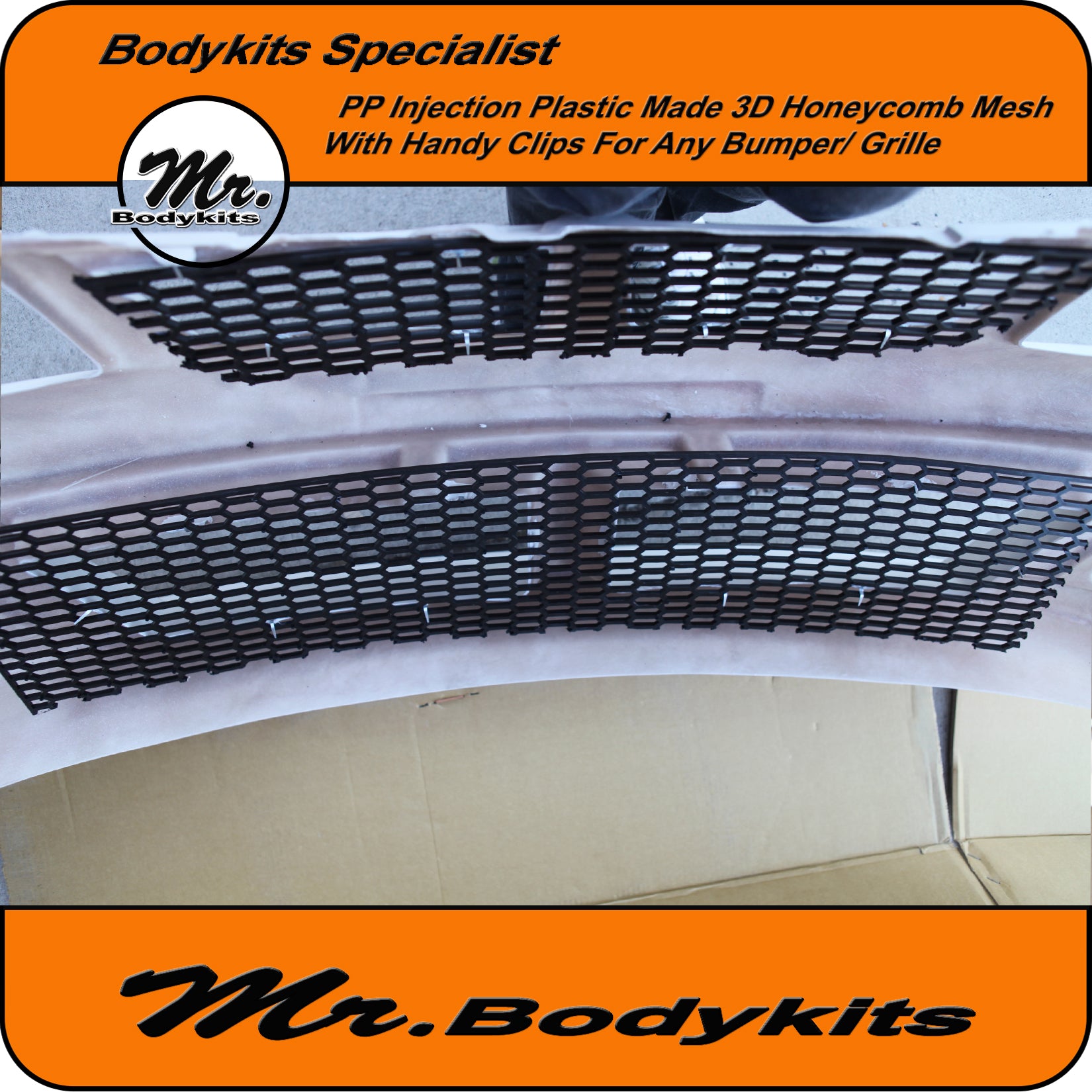 PP Honeycomb Mesh Sheet For All DIY Project on bumpers/ Grille