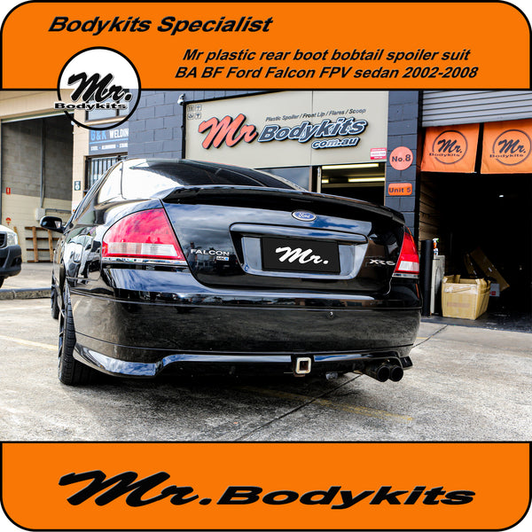 Plastic Made Rear Boot Bobtail Spoiler Wing For BA BF Falcon XR6/8/FPV F6/GT/560 | Australia Plastic Made Rear Boot Bobtail Spoiler Wing For BA BF Falcon XR6/8/FPV F6/GT/560 | Australia