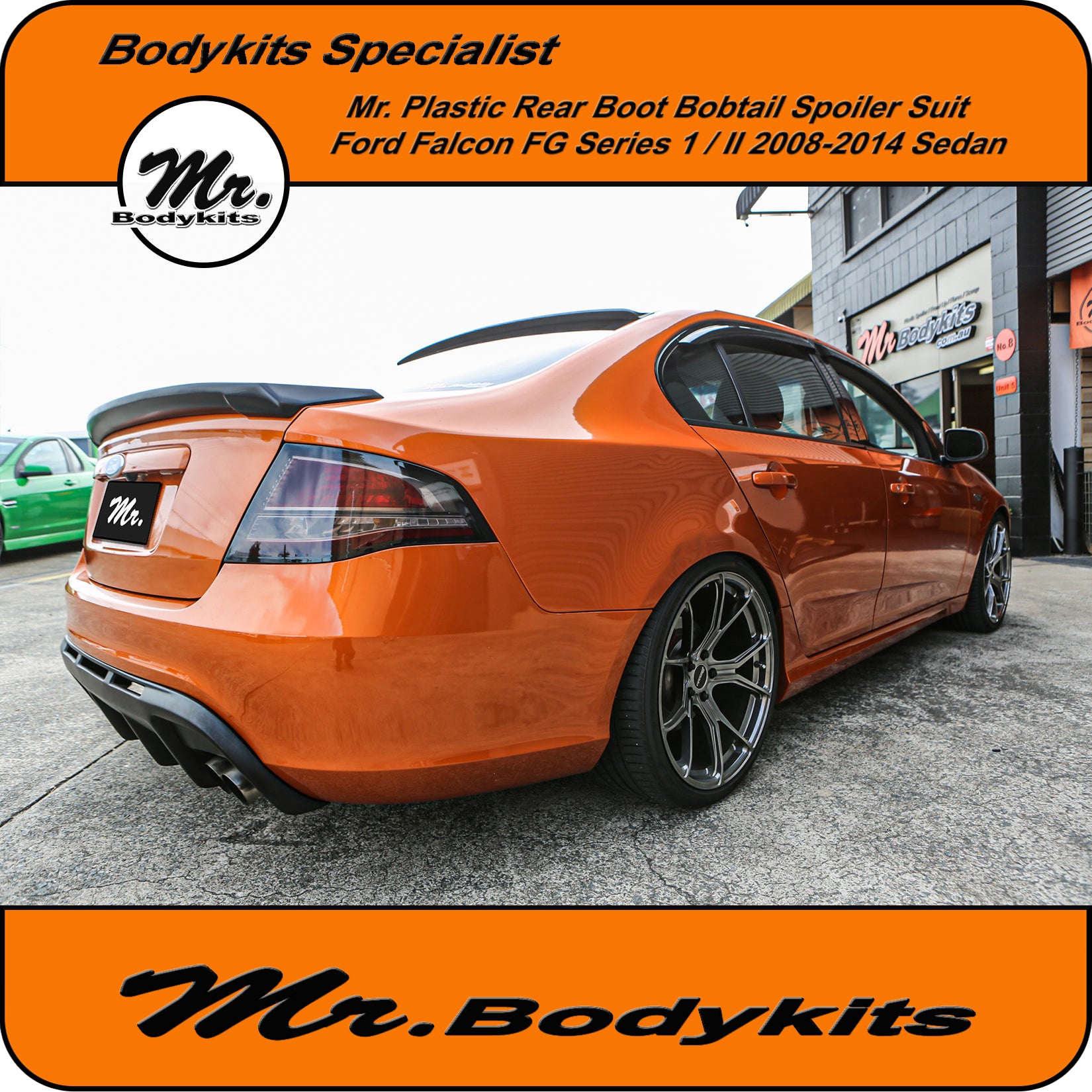 Plastic Rear Boot Spoiler For Ford FG Falcon XR6 / XR8 / XT / G6 / G6E ...