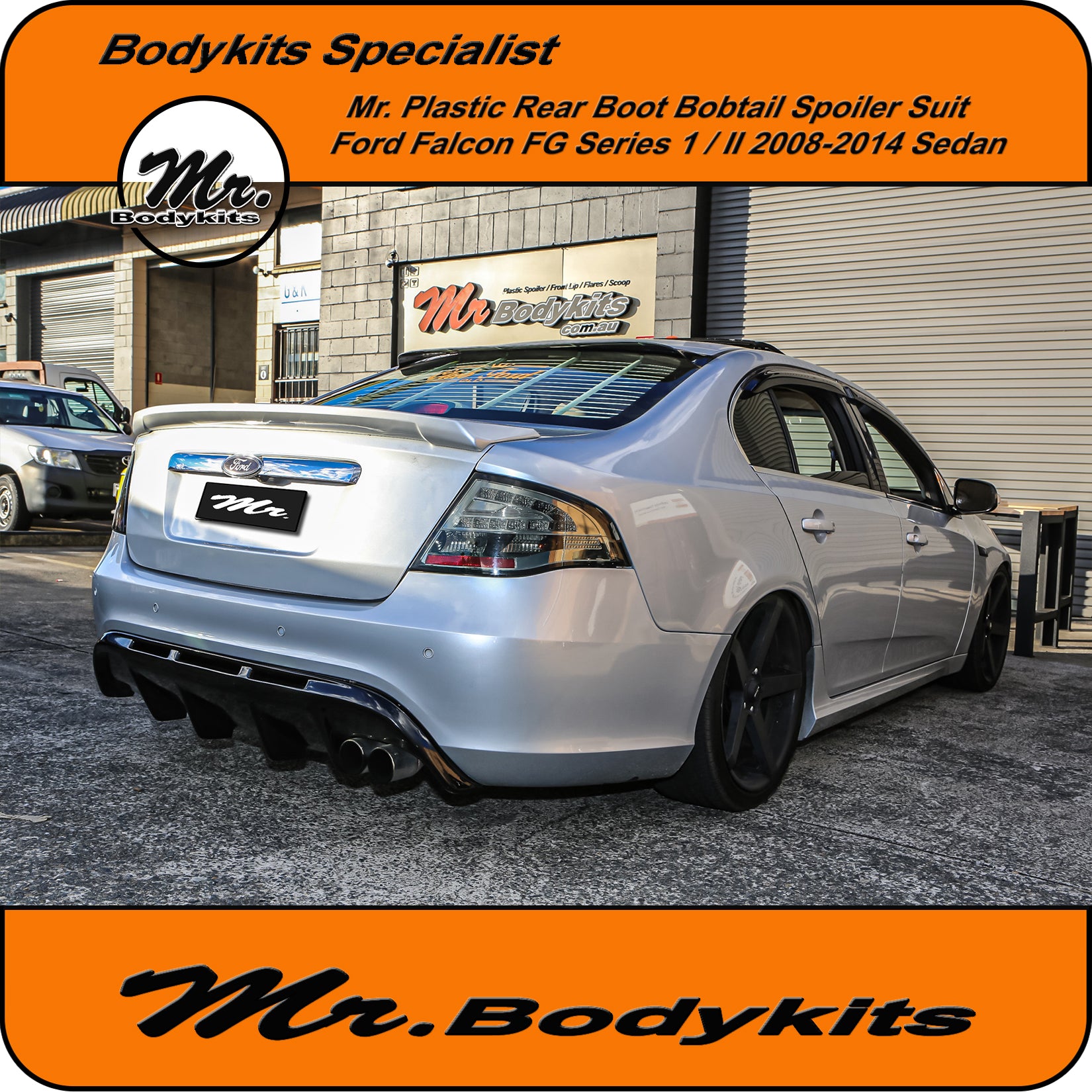 Plastic Rear Boot Spoiler For Ford FG Falcon XR6 / XR8 / XT / G6 / G6E ...