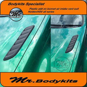 Matte or Gloss Black Bonnet Vent VF GEN-F HSV/Commodore/SS/Calais