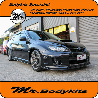 Mr PP Injection Plastic Front Bumper Lip Splitter - Subaru Impreza WRX / STi 11-14