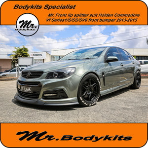 Holden Commodore VF series 1 Front Lip Splitter - S / SS / SV6 front bumper 2013-2015 - Designed by Mr Bodykits