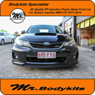 Mr PP Injection Plastic Front Bumper Lip Splitter - Subaru Impreza WRX / STi 11-14