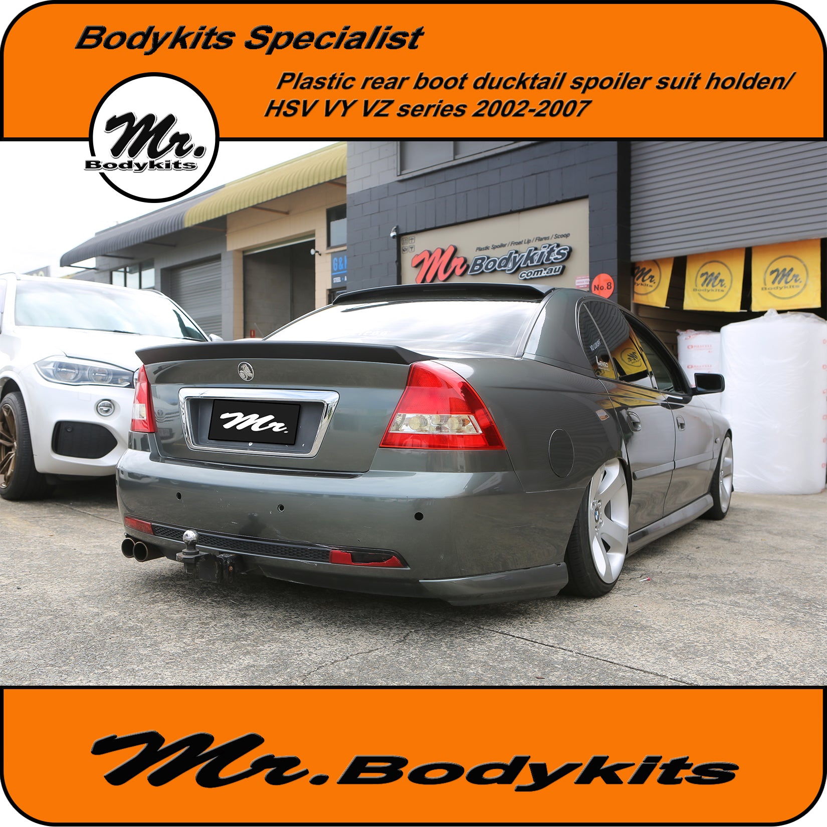 Vy Commodore Rear View For Holden Commodore VY VZ / Calais / Berlina Plastic Rear Boot Duckta ...