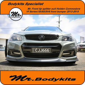 Holden Commodore VF series 1 Front Lip Splitter - S / SS / SV6 front bumper 2013-2015 - Designed by Mr Bodykits