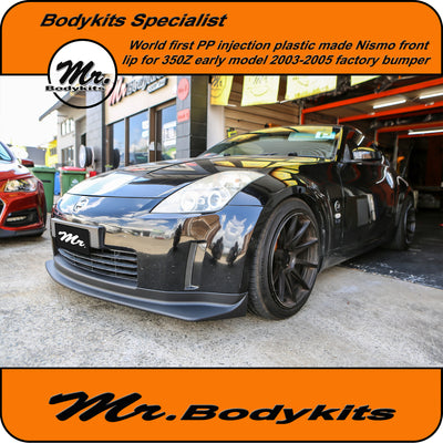 Plastic NISMO Style  FRONT BUMPER LIP Splitter For NISSAN 350Z 03-05 By Mr Bodykits