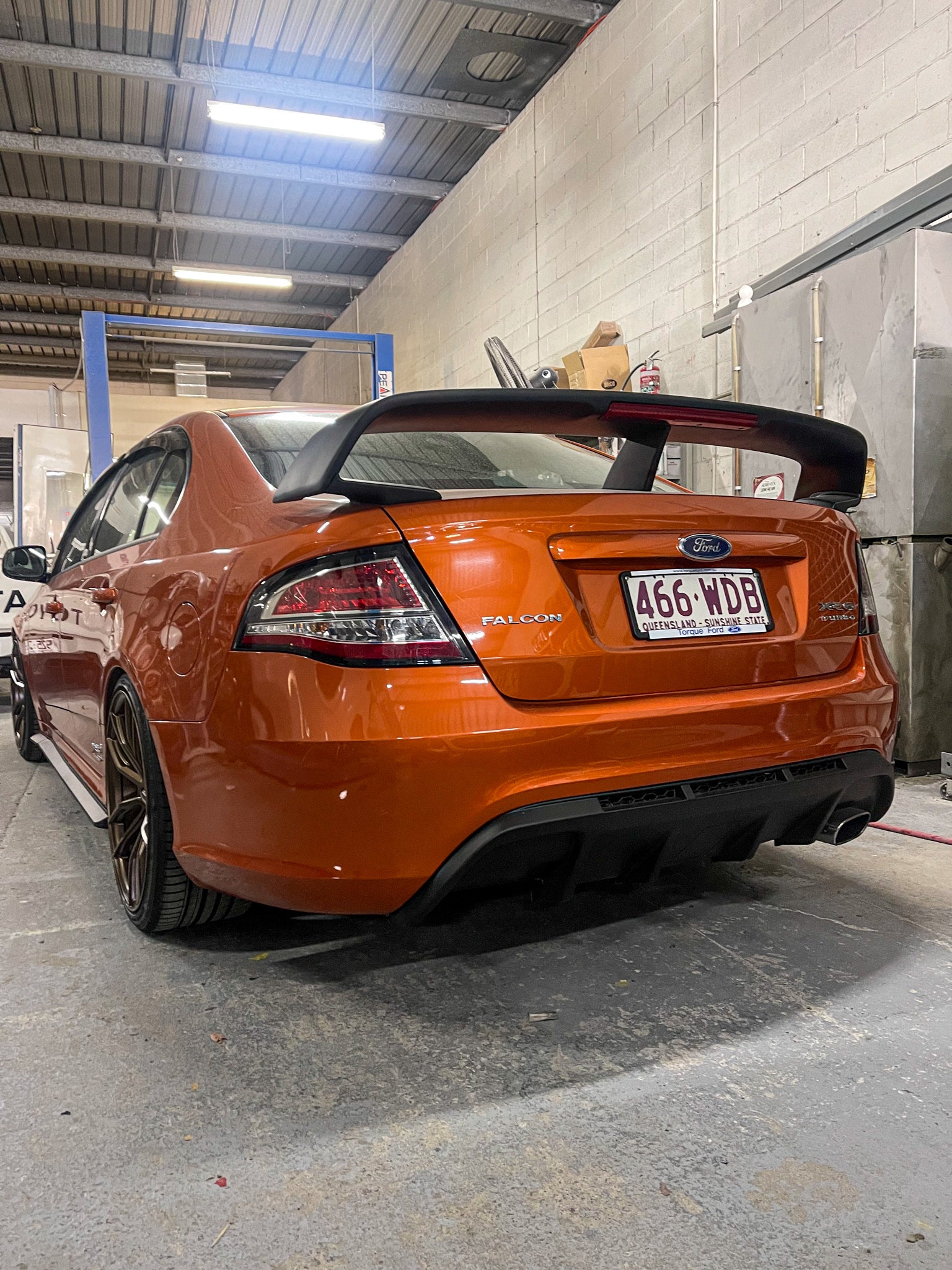 Plastic Made Rear Boot Spoiler Wing GT Style For Ford Falcon FG Sedan ...