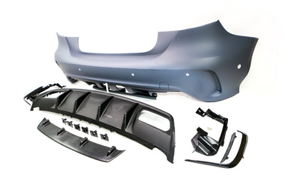 Mercedes Benz A Class W176 AMG A45 Update Style Rear Bumper With Canards/Lip 2012-2018, Mr Bodykits